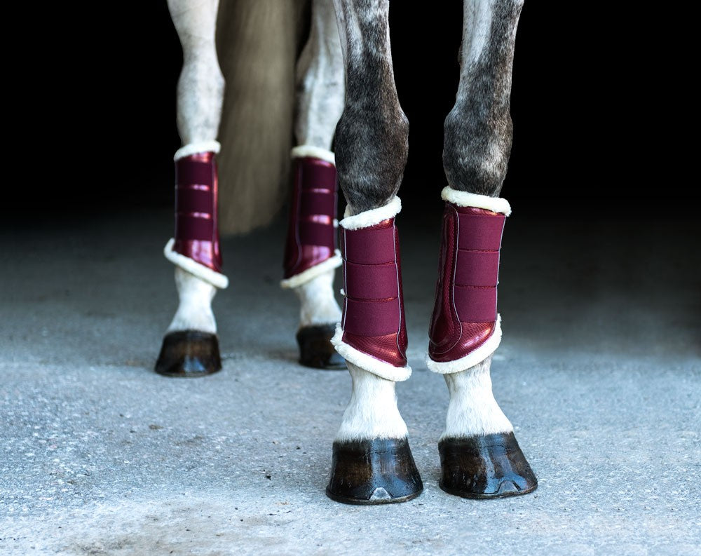 Equestrian Stockholm Gaiters - Burgundy