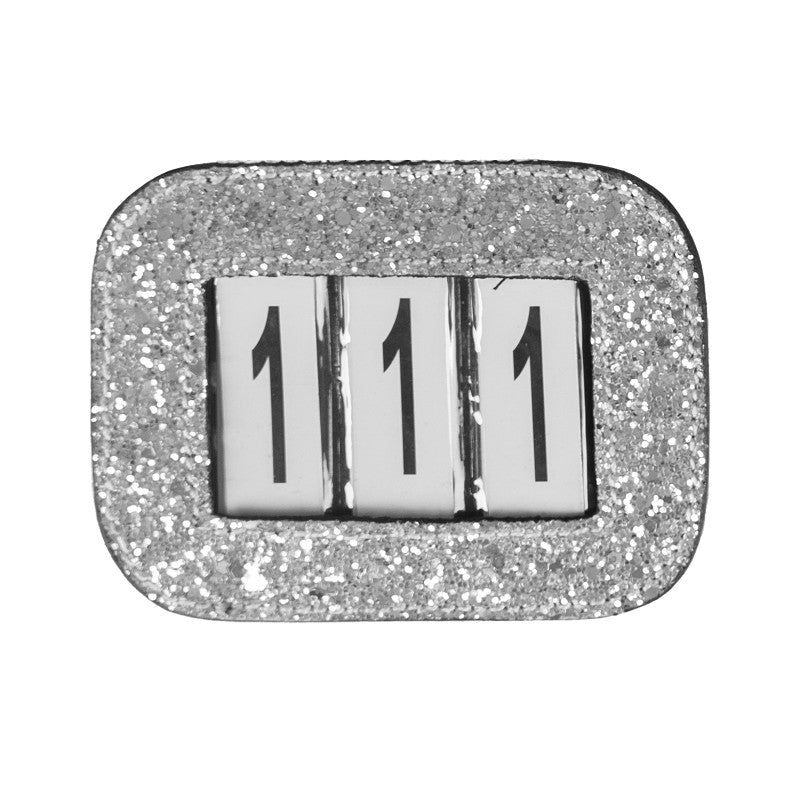 Black glitter number holder - SD DESIGN