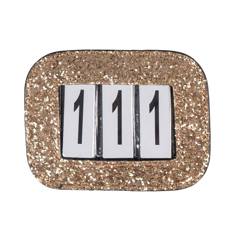 Black glitter number holder - SD DESIGN
