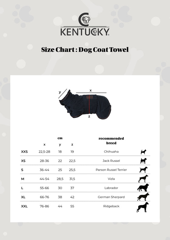 Manteau Serviette pour chien - Kentucky