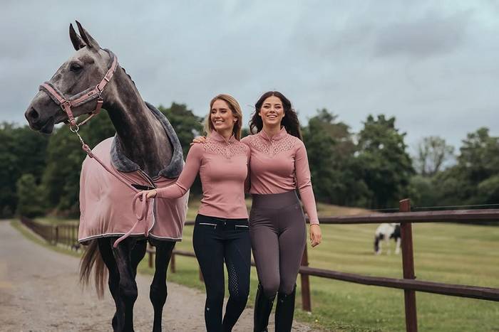 Licol doublé mouton et longe Equestrian Stockholm - Pink