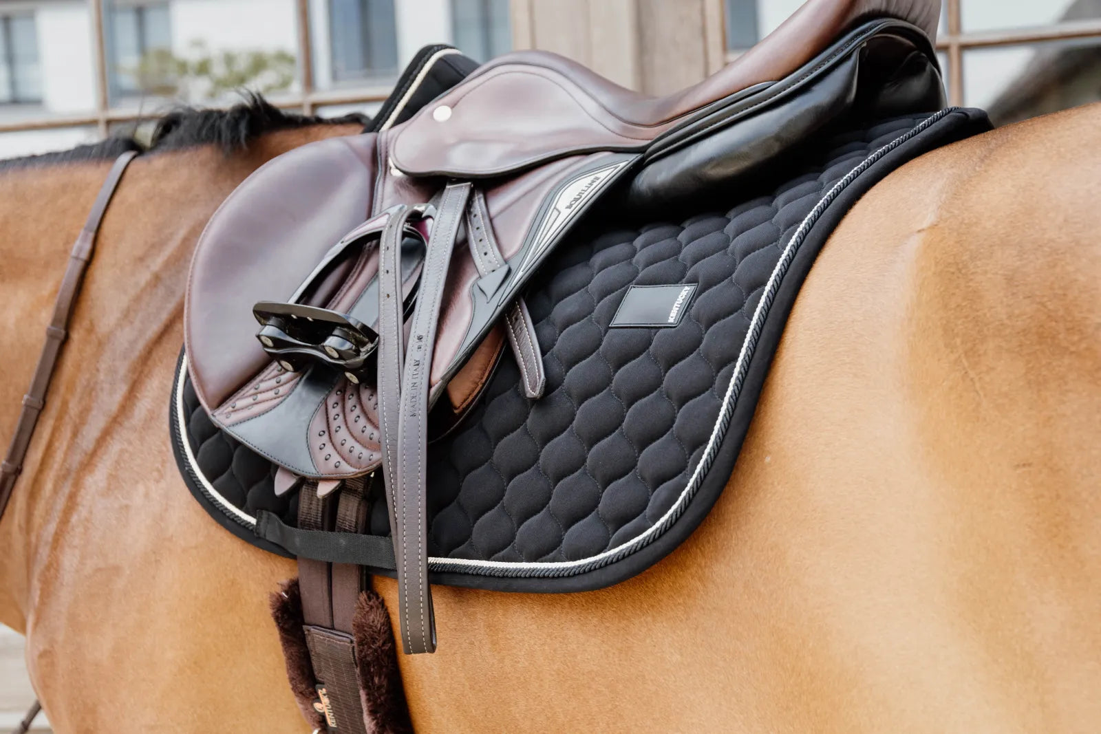 Tapis de selle Onion Quilt Rubber Logo MIXTE - Kentucky