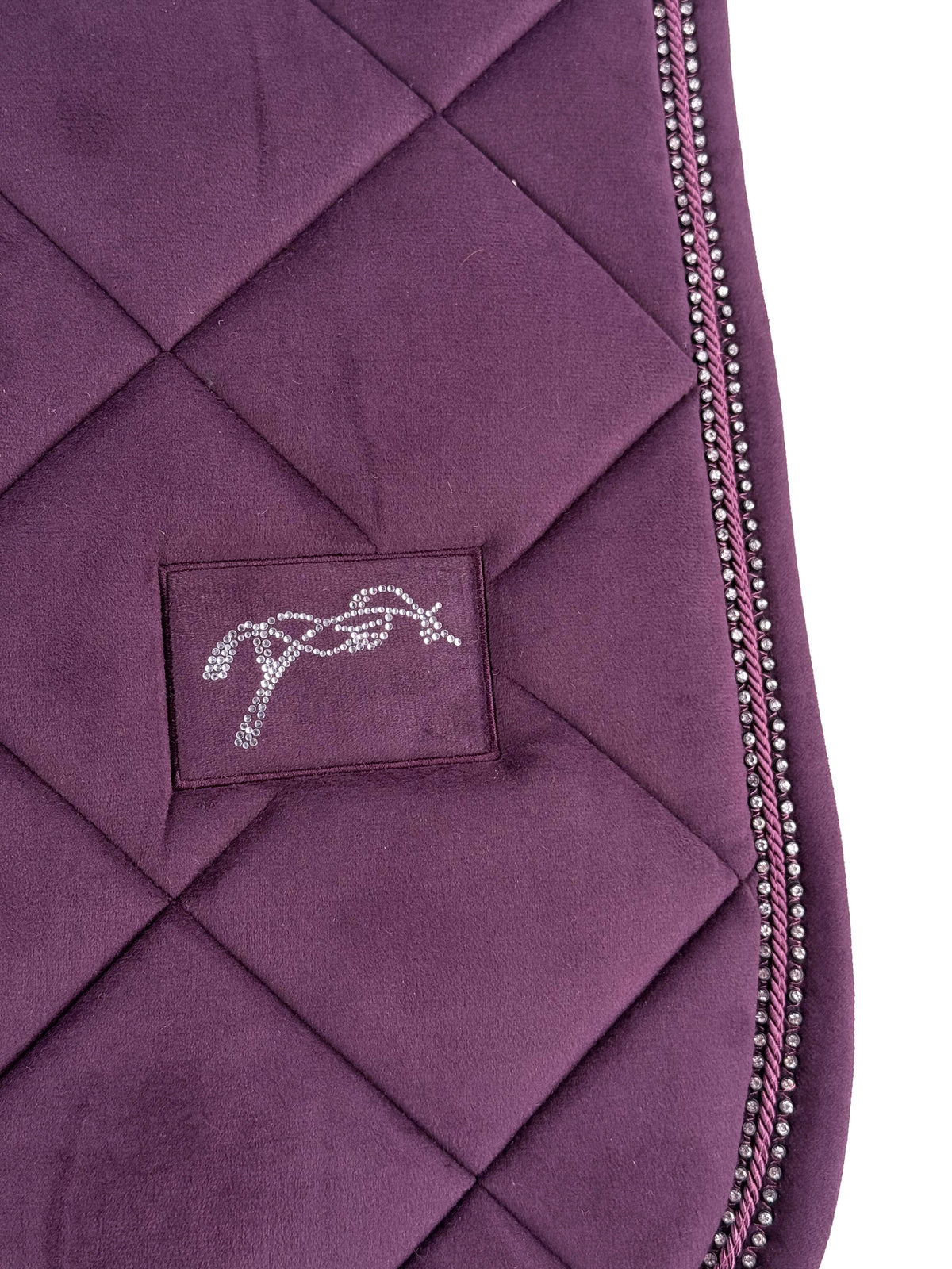 Tapis de selle New Strass Prune MIXTE - PENELOPE COLLECTION