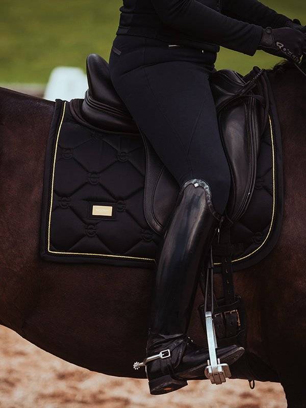 Black Edition Gold saddle pad - Equestrian Stockholm