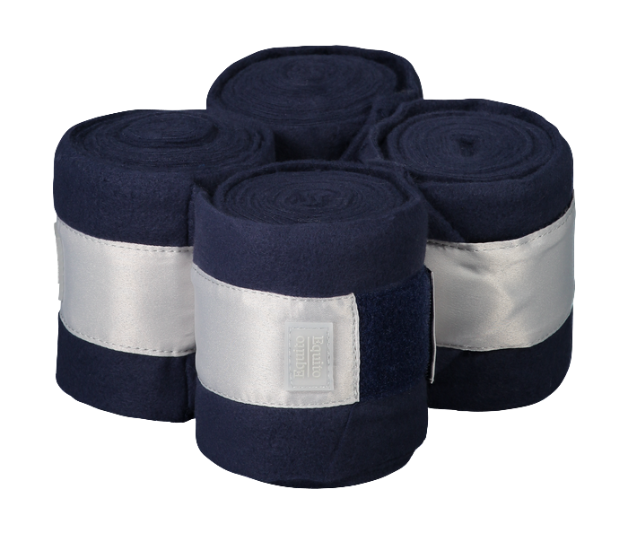 Navy Shimmer fleece bands - Equito