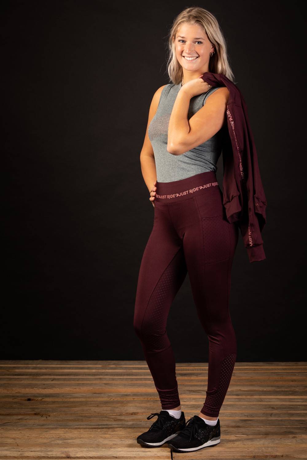 Legging Equitights Just Ride Rosegold Full Grip - Harry&