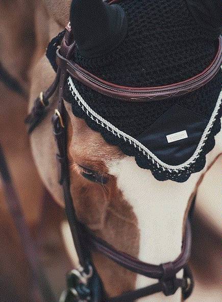 Bonnet anti-mouches Black Edition - Equestrian Stockholm