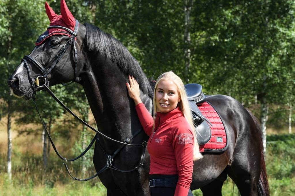Red saddle pad - Chili Pepper - Equito