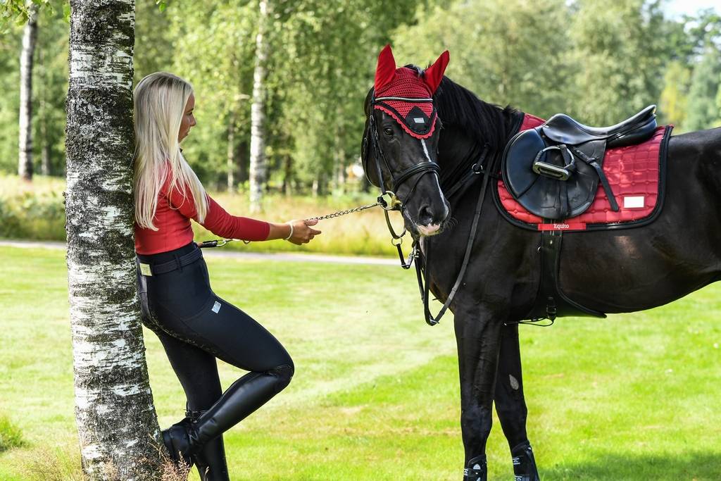 Red saddle pad - Chili Pepper - Equito
