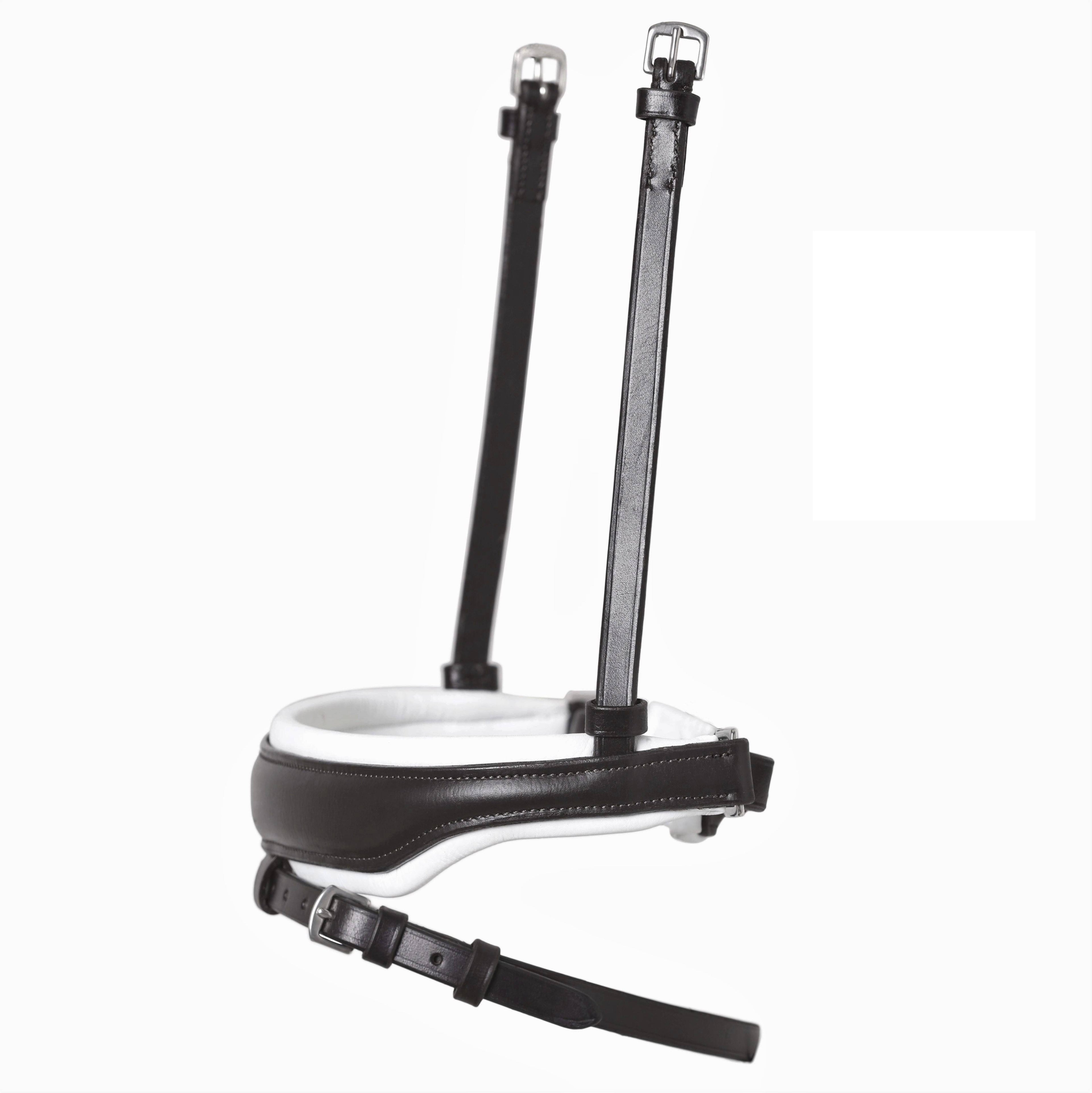 Muserolle noir anatomique doublée blanc - SD Design