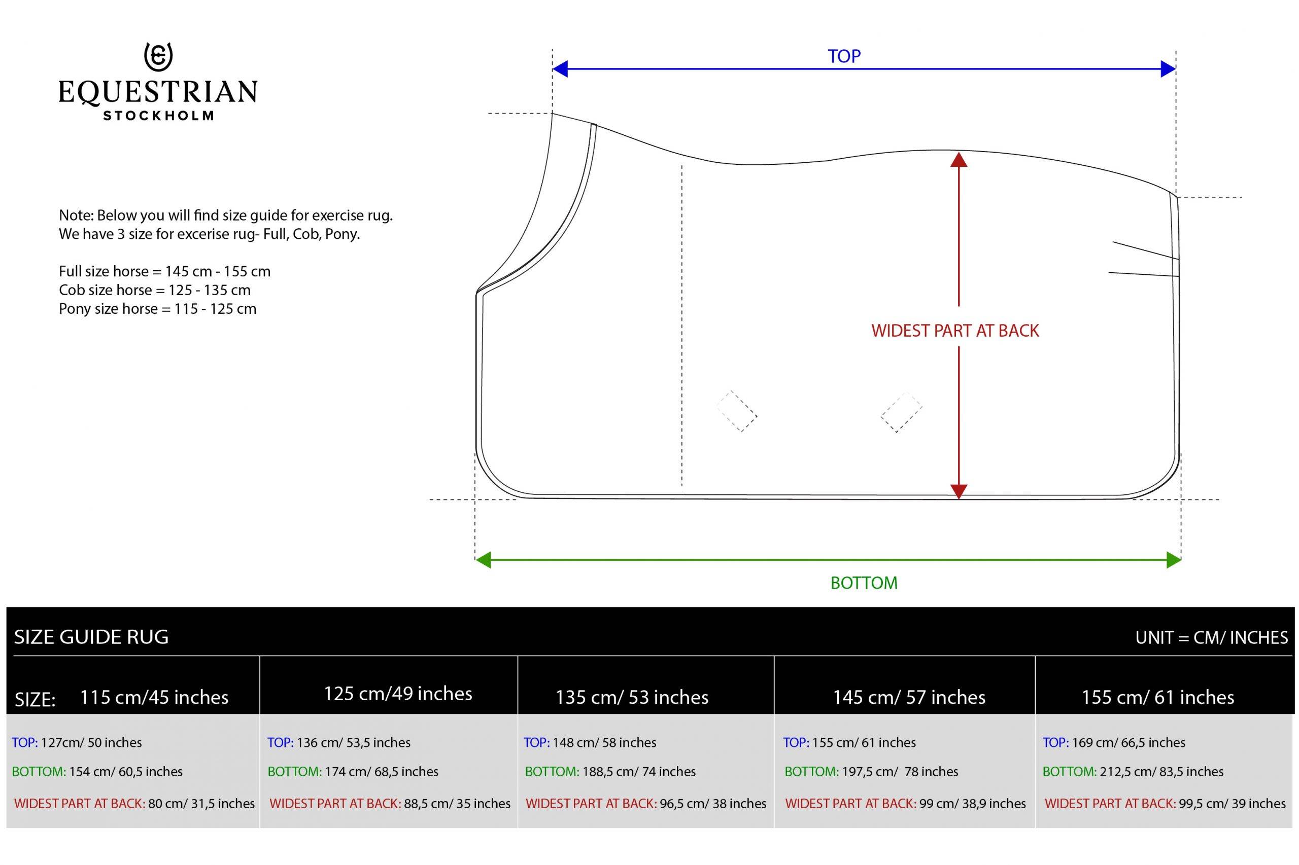 Couvre Reins Equestrian Stockholm - Dark Sky
