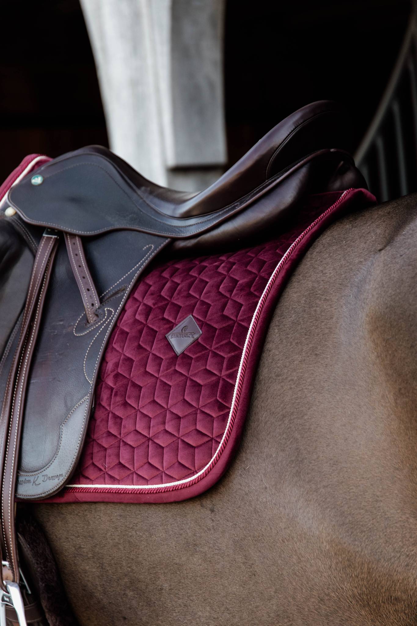 Burgundy Velvet Rug - Kentucky