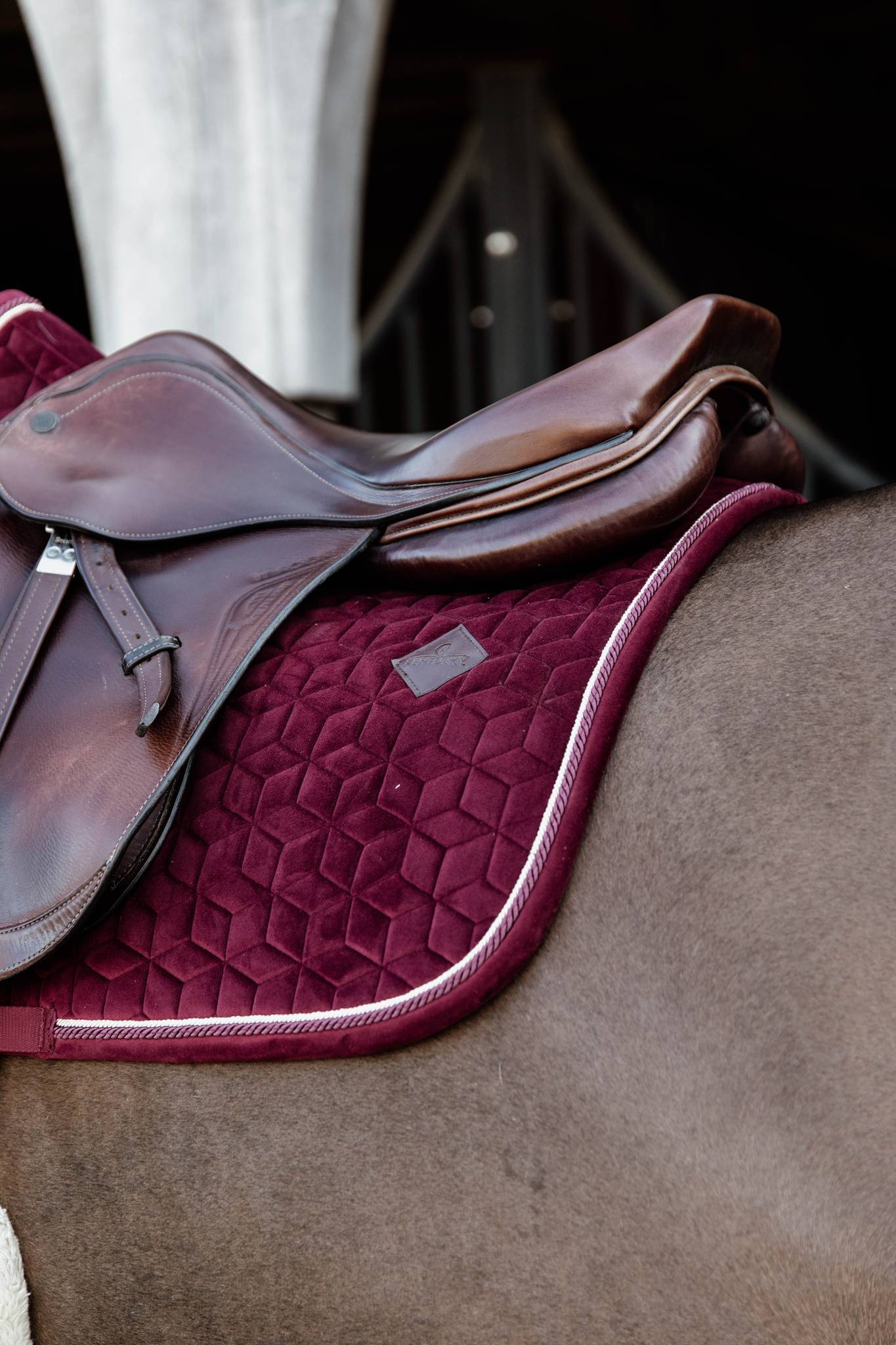 Burgundy Velvet Rug - Kentucky
