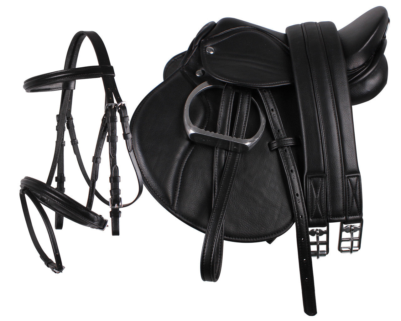 Ensemble de coussinets de selle anglais assortis Euro Horse Ensemble de coussinets de selle anglais assortis Euro Horse