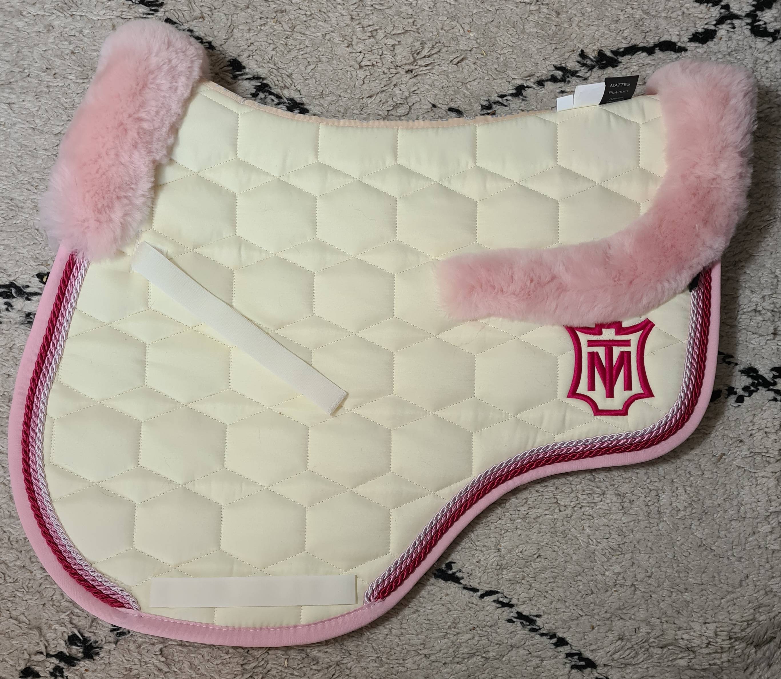 Tapis Mattes - Eurofit Crème bord rose