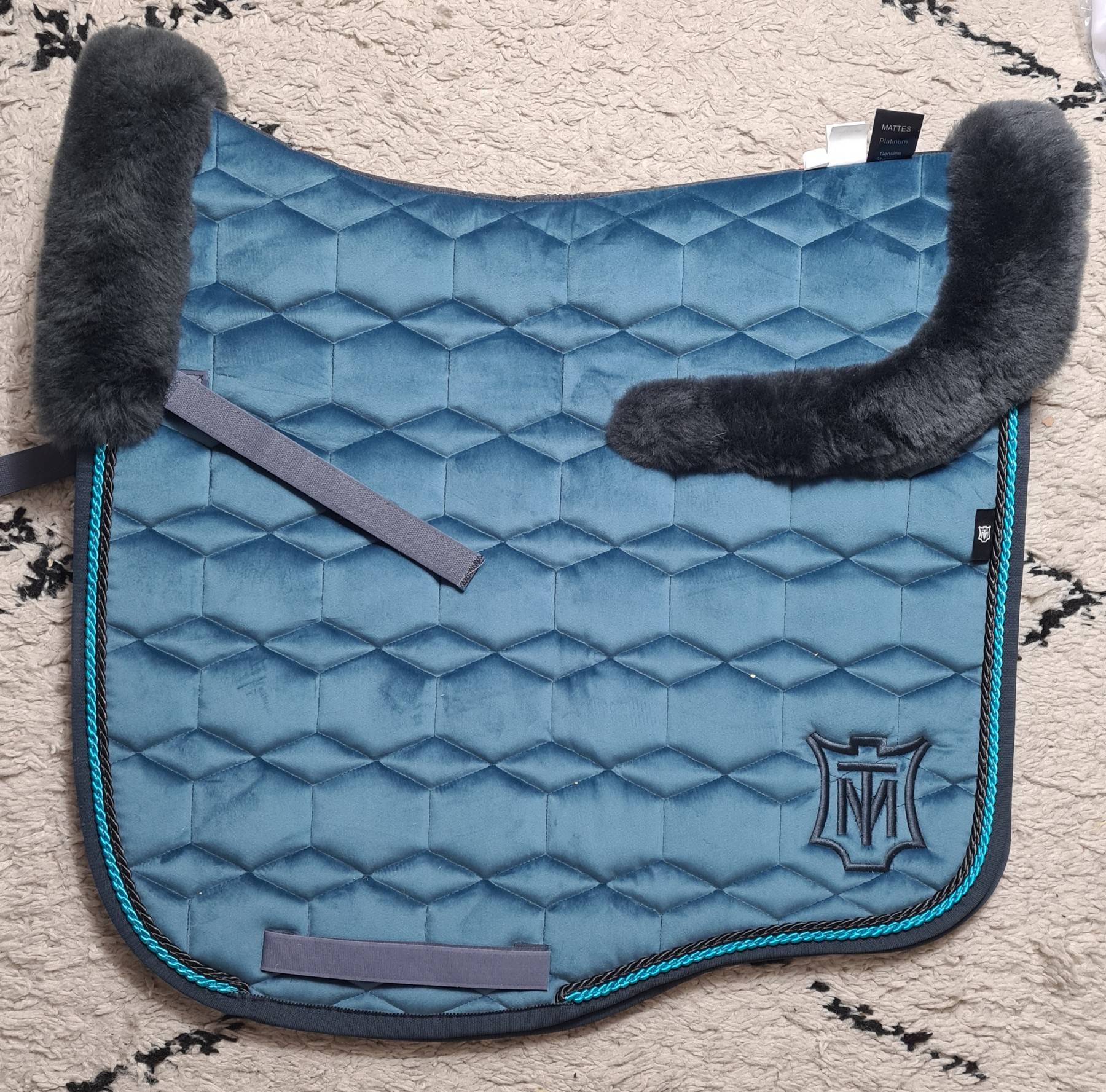 Eurofit velvet carpet Cornet Blue - Mattes