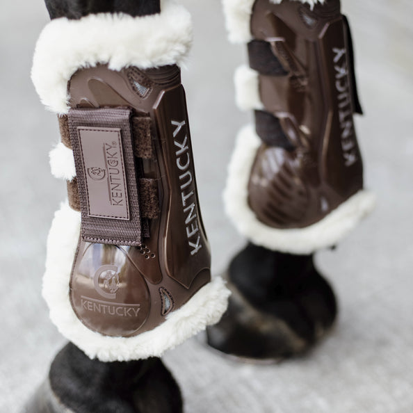 Vegan Sheepskin Velcro Gaiters - Kentucky