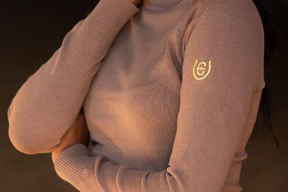 Pull col roulé Top Champagne - Equestrian Stockholm