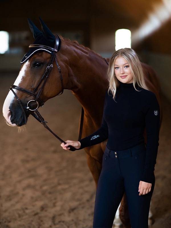 Pull col roulé Midnight Blue - Equestrian Stockholm