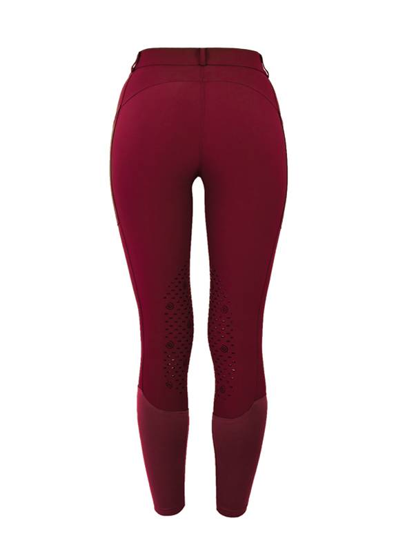Elite Knee Grip Pants Dark Burgundy - Equestrian Stockholm