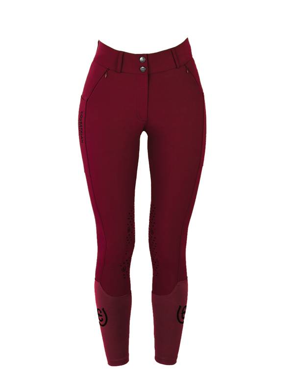 Elite Knee Grip Pants Dark Burgundy - Equestrian Stockholm