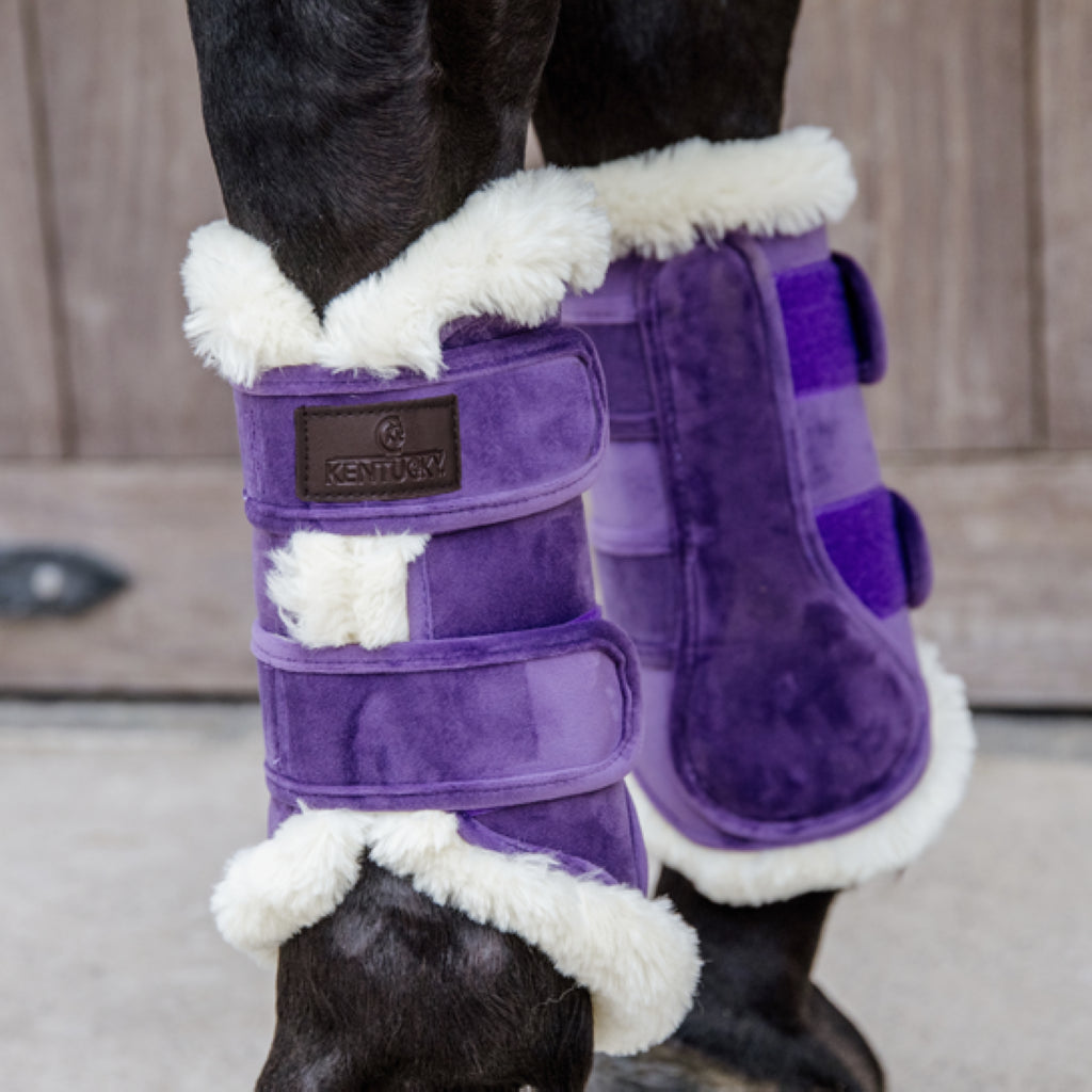 Velvet Contrast Gaiters - Kentucky