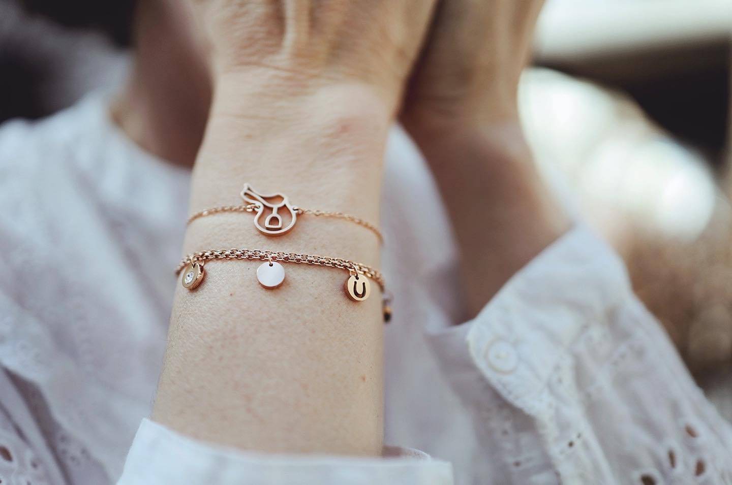 Bracelet avec breloques personnalisées - Ponytail & Co