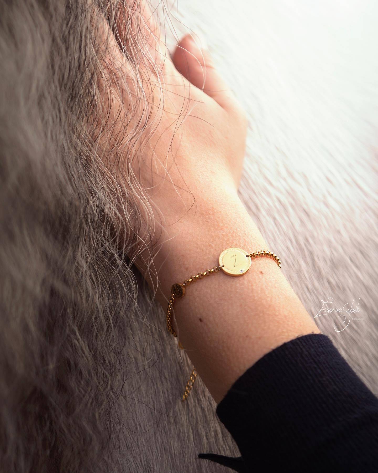Bracelet with personalized medal - Ponytail & Co