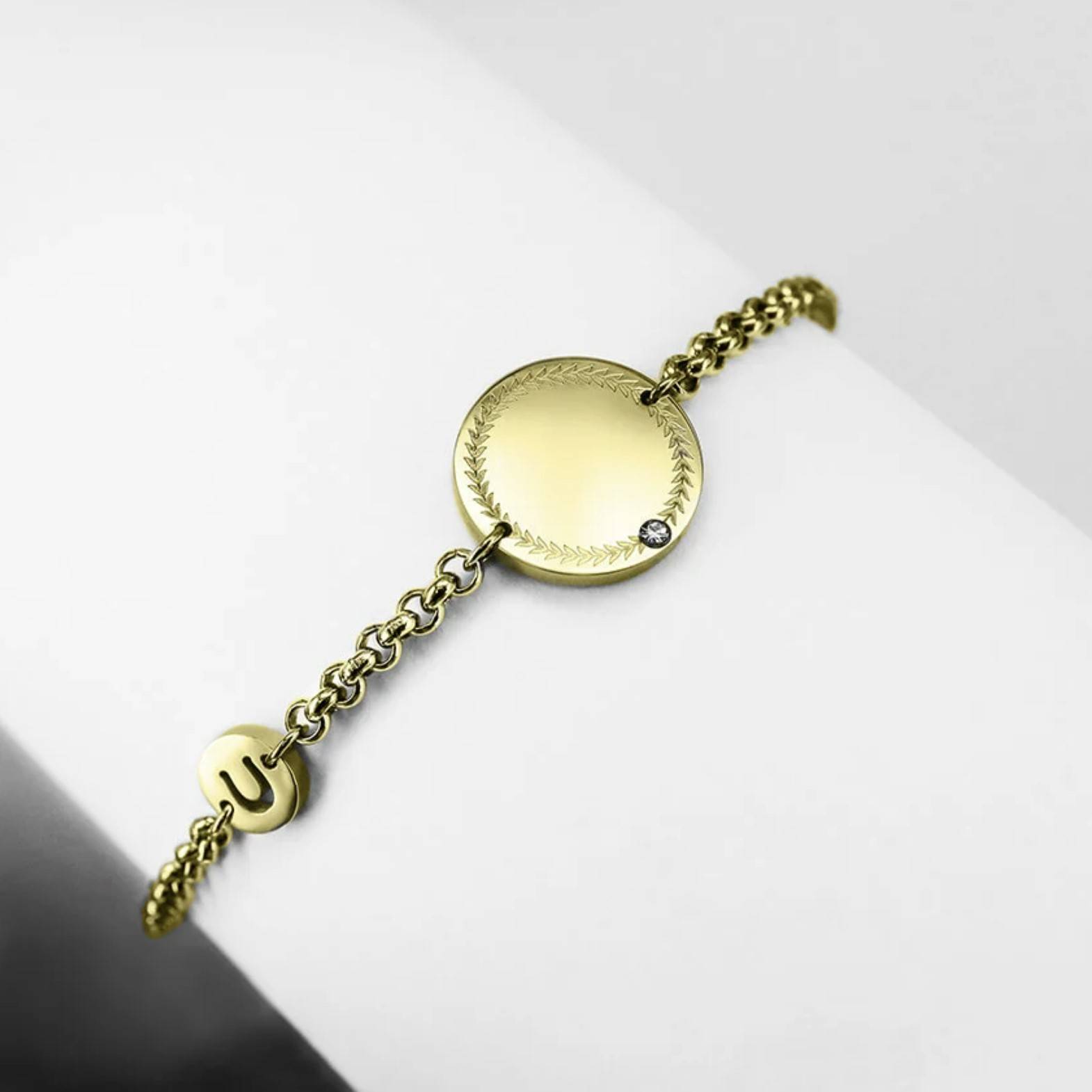 Bracelet with personalized medal - Ponytail & Co