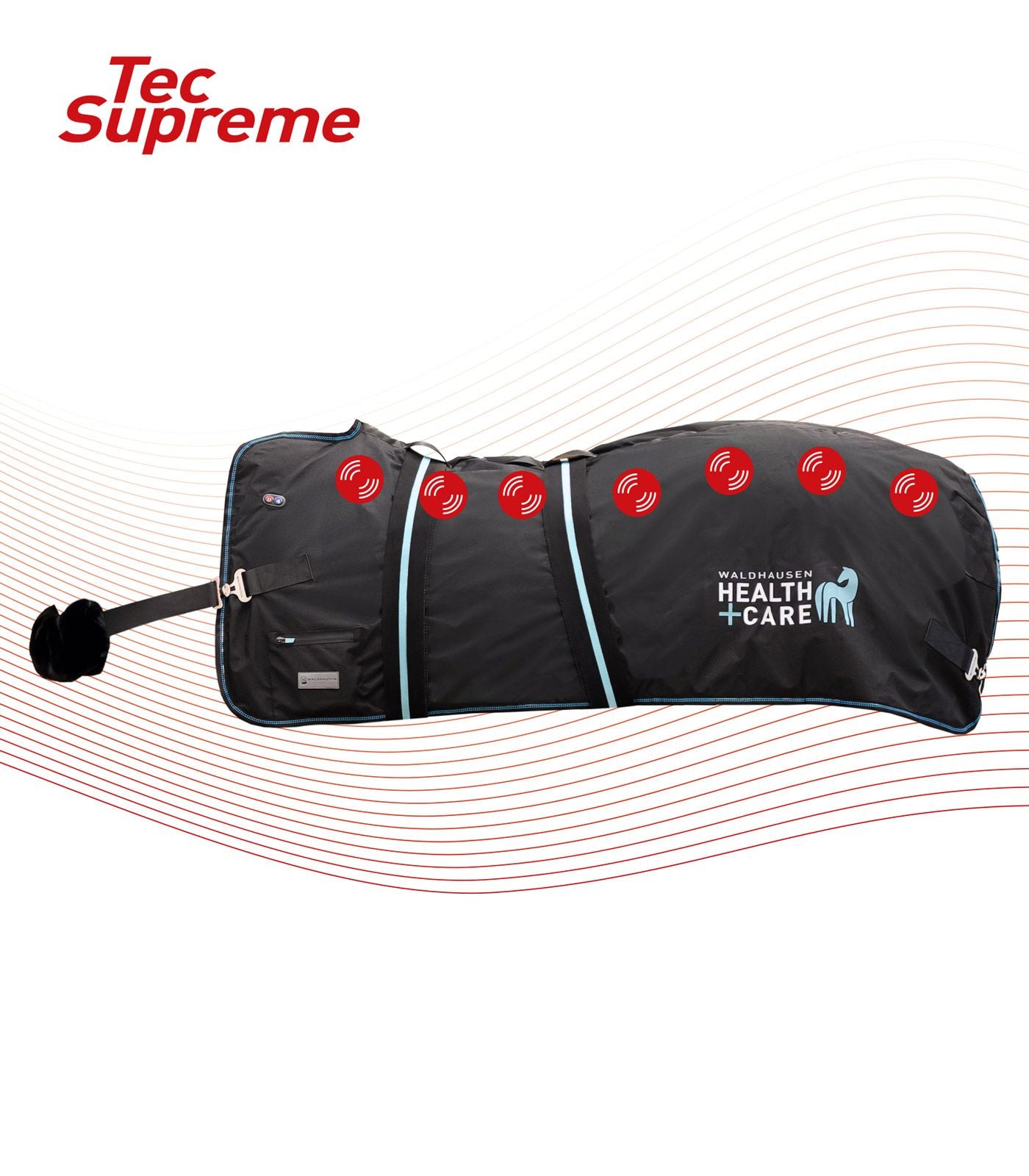 Couverture chauffante et de massage Health + Care TecSupreme - Waldhausen