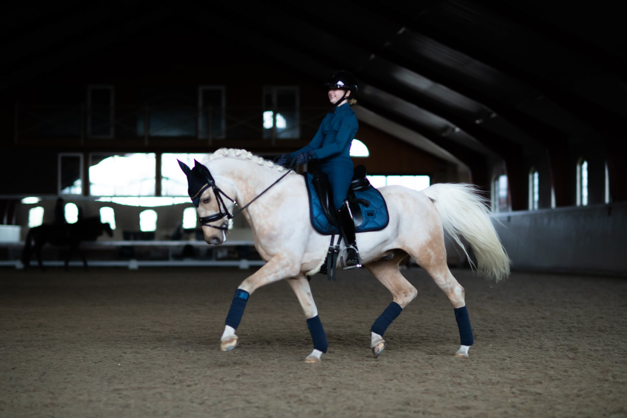 Tapis Glimmer Blue Meadow DRESSAGE - Equestrian Stockholm