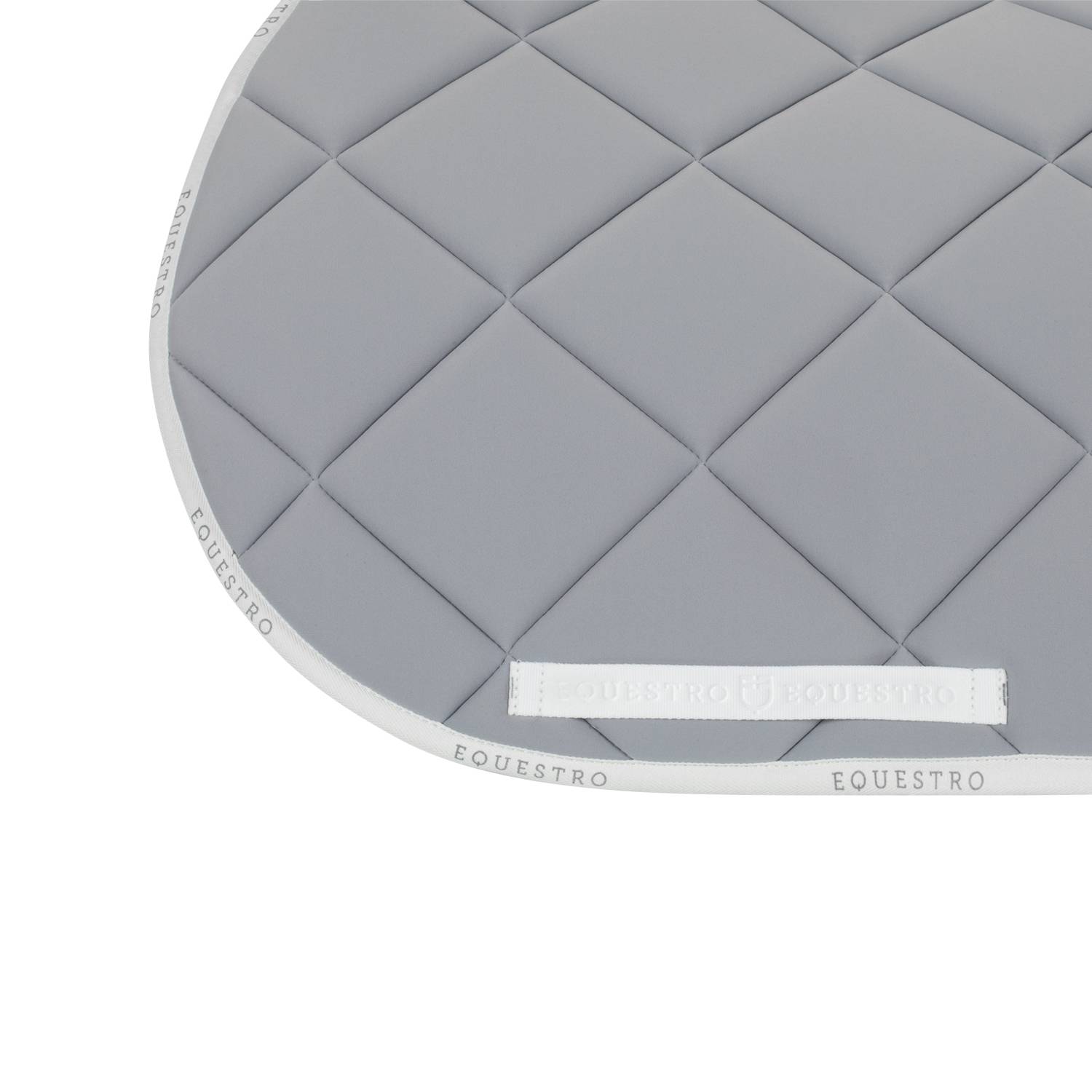 Tapis de selle technique logo gris/blanc- EQUESTRO