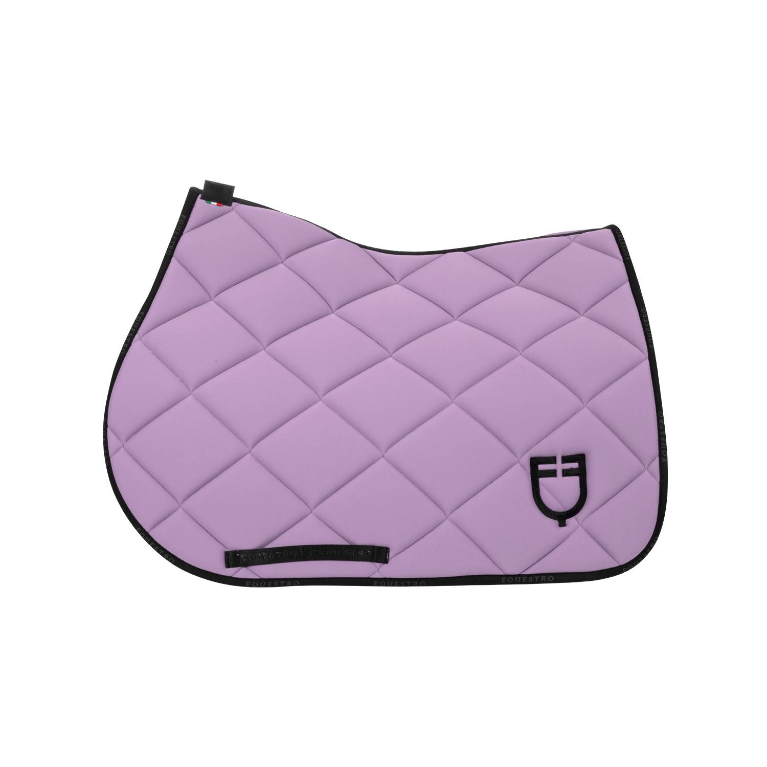 Tapis de selle technique logo lilas/noir- EQUESTRO