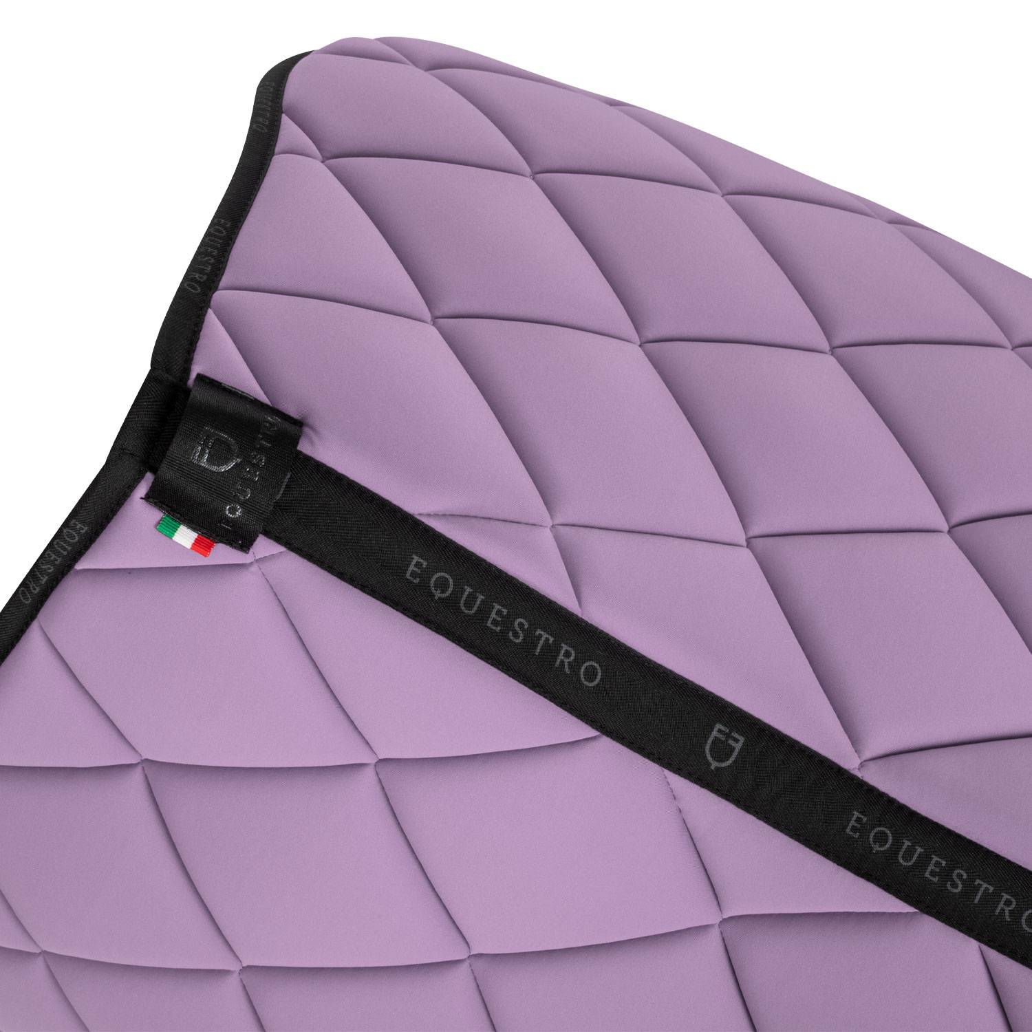 Tapis de selle technique logo lilas/noir- EQUESTRO
