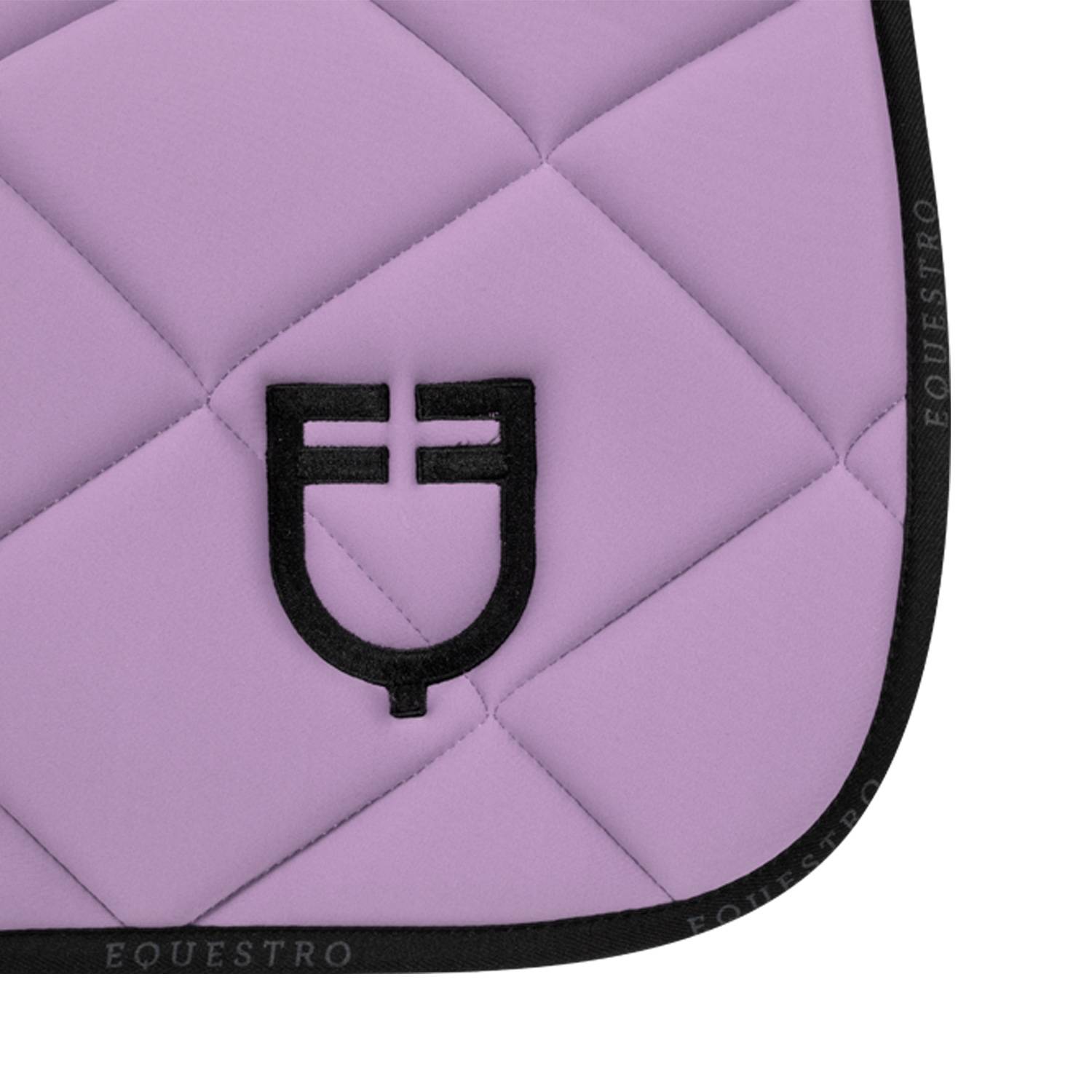 Tapis de selle technique logo lilas/noir- EQUESTRO