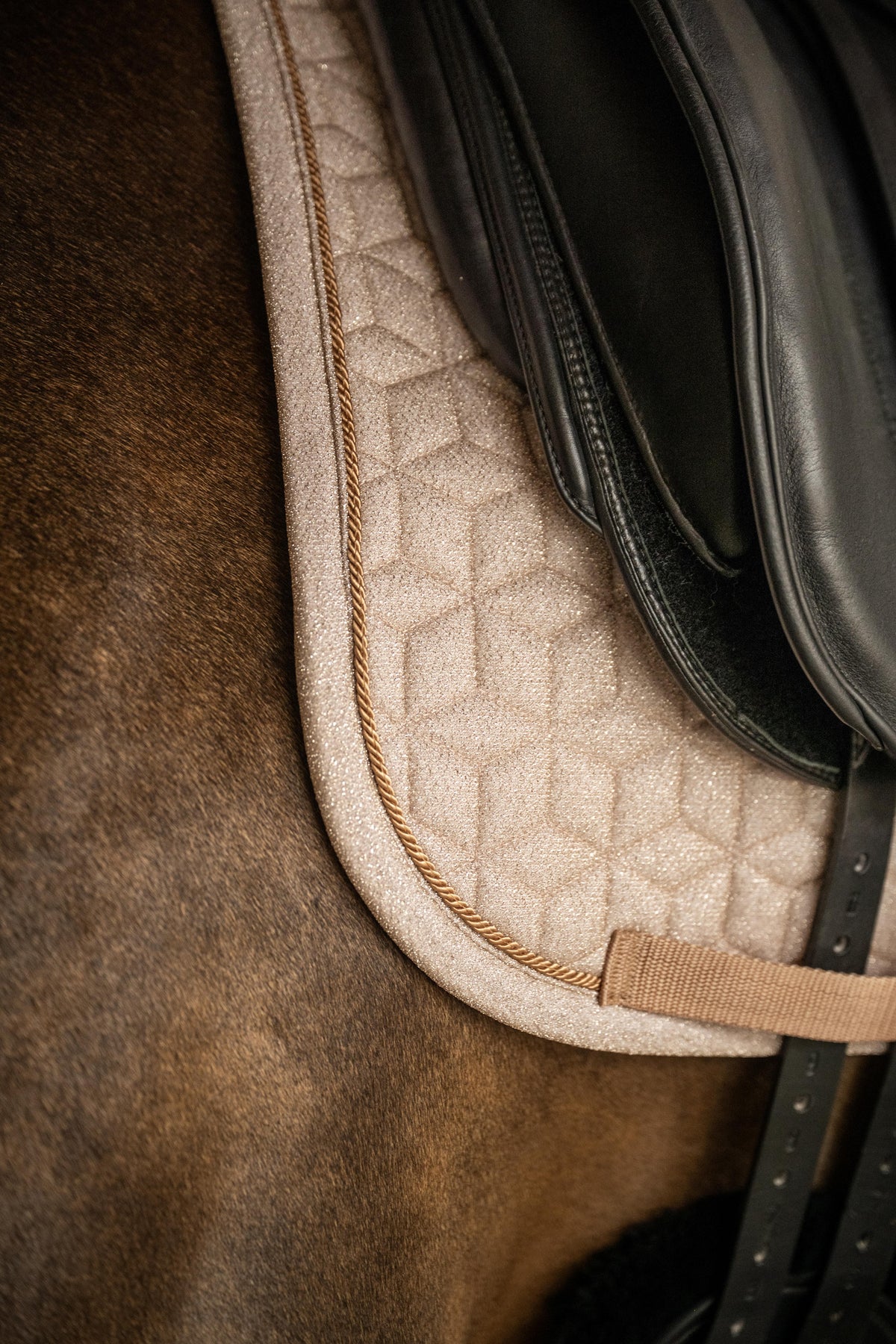 Tapis de selle Sparkling DRESSAGE beige - Kentucky