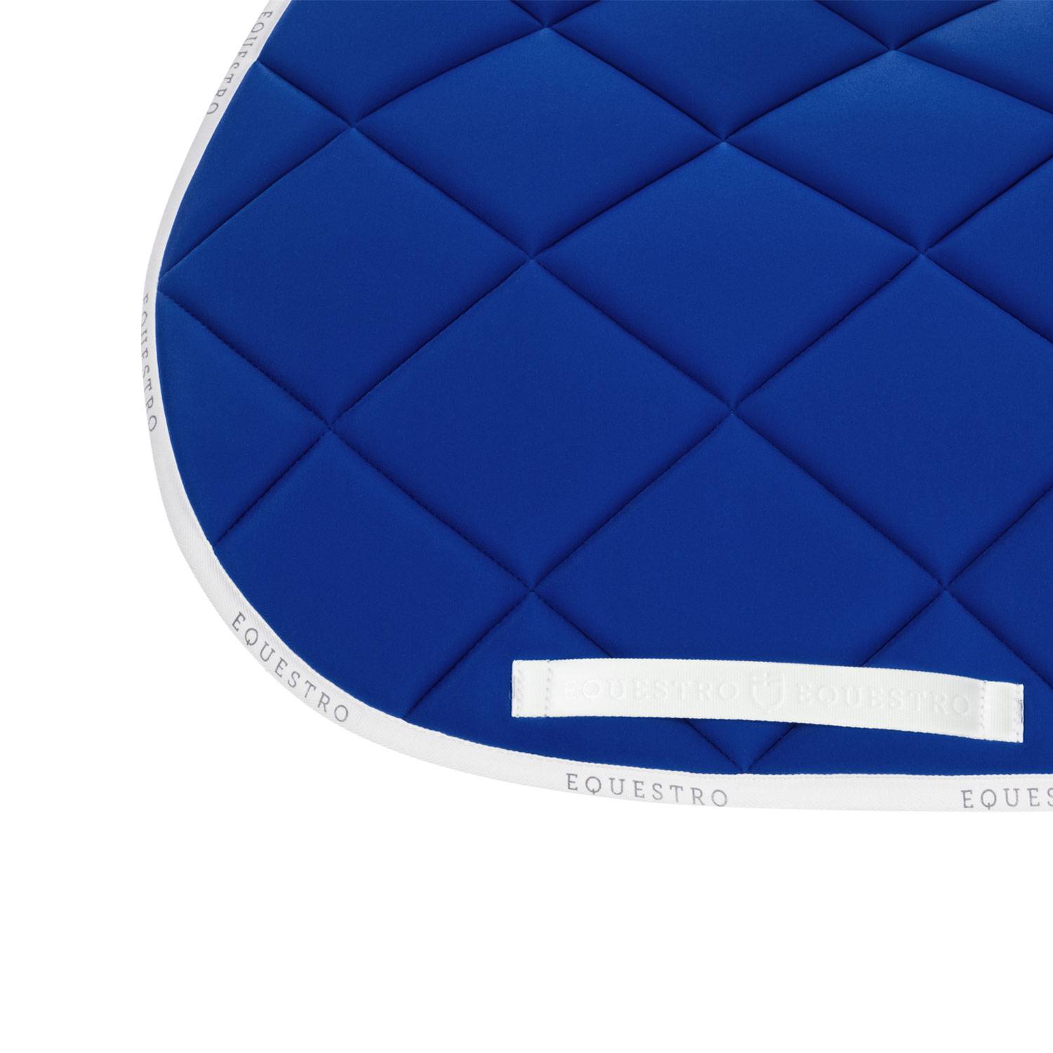 Technical saddle pad logo royal blue/white - EQUESTRO