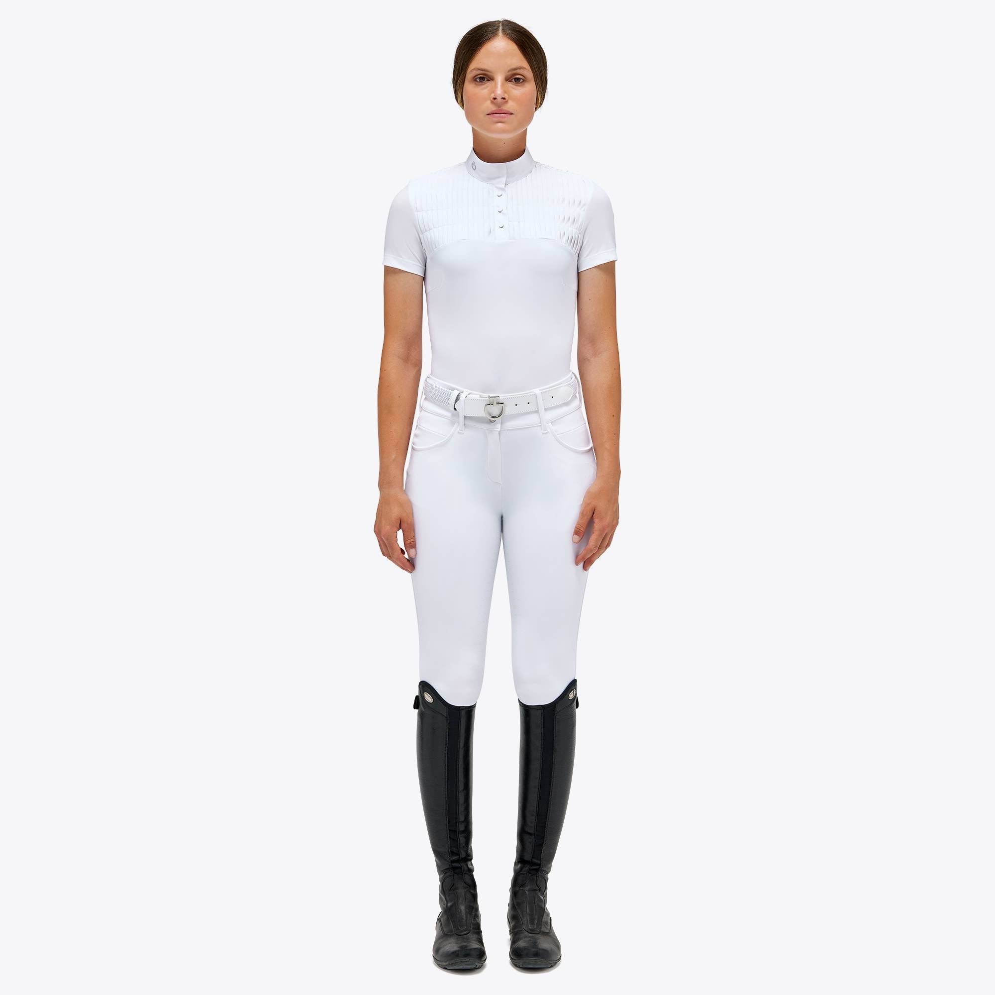 Polo de concours Jersey S/S Pleated Bib - CAVALLERIA TOSCANA