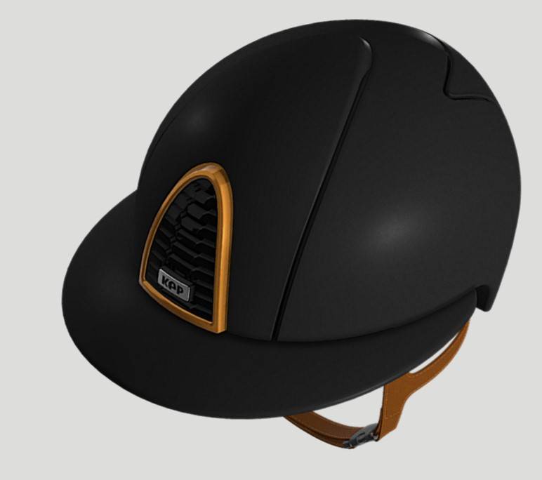 Casque CROMO 2.0 Textile Noir/Caramel POLO - KEP