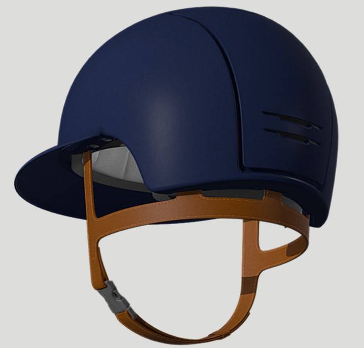 Casque CROMO 2.0 Textile Marine/Caramel POLO - KEP