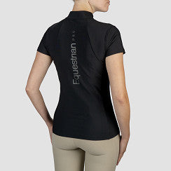 Polo technique manches courtes zip paillettes - HORKA