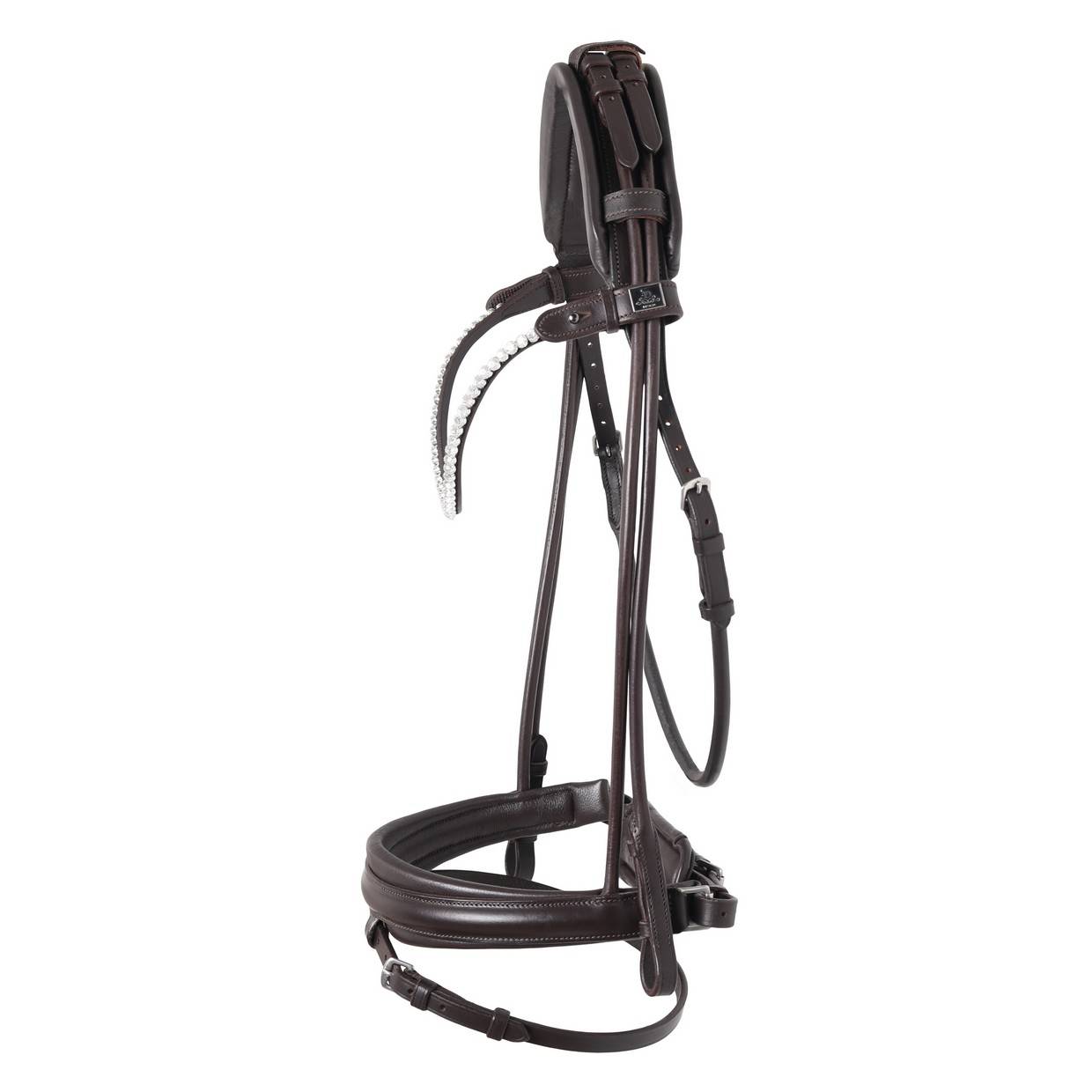 RAPSODY round leather bridle Brown - SD Design