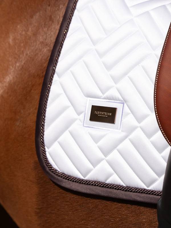 Tapis de selle Modern White Moonless Night MIXTE - Equestrian Stockholm