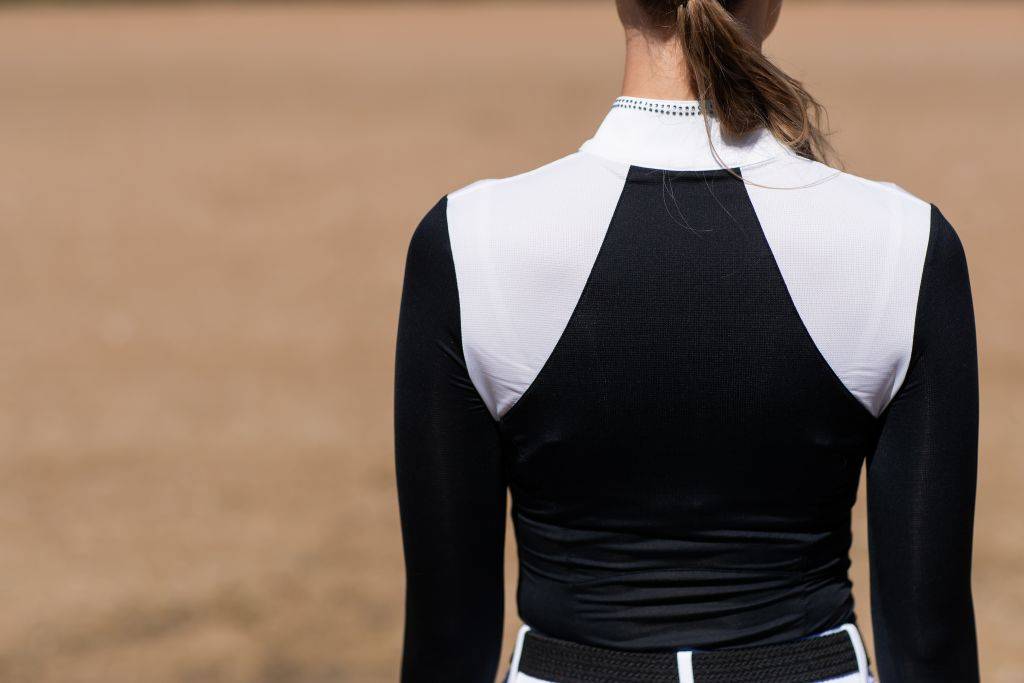 Polo de concours manches longues Revenew Black Edition - Equestrian Stockholm
