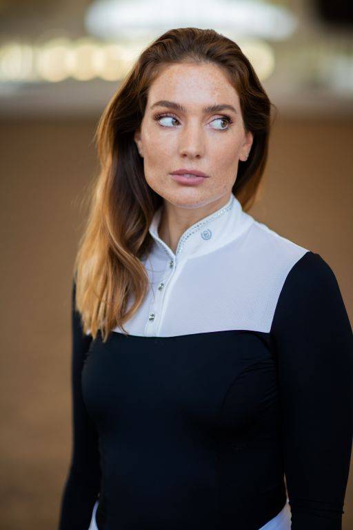 Polo de concours manches longues Revenew Black Edition - Equestrian Stockholm