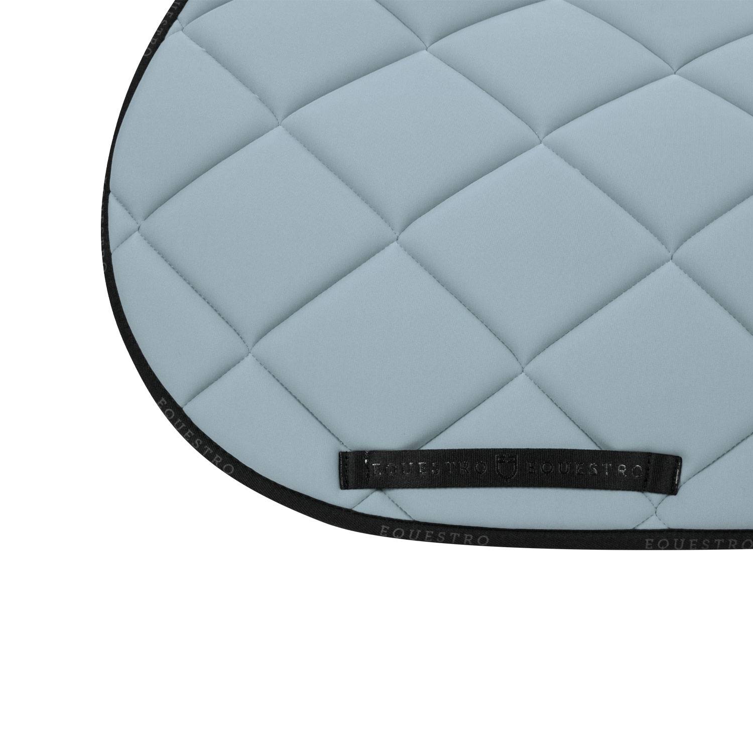 Gray mist/black logo saddle pad - EQUESTRO