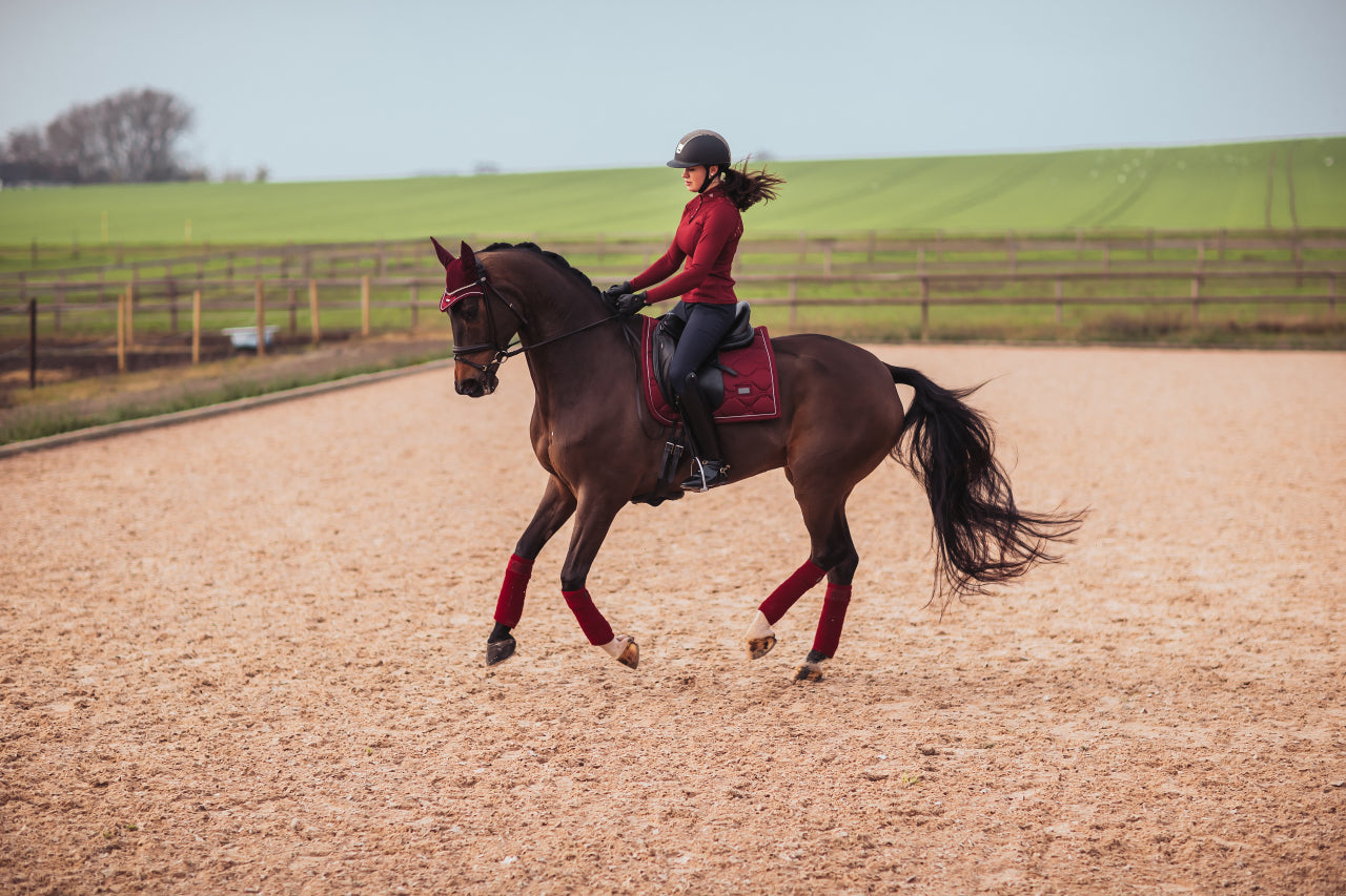 Tapis de selle Bordeaux - Equestrian Stockholm