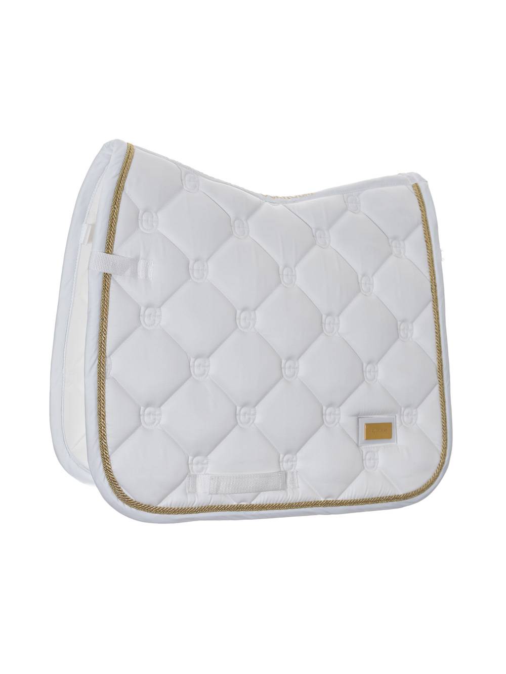 Tapis de selle White Perfection Gold DRESSAGE - Equestrian Stockholm