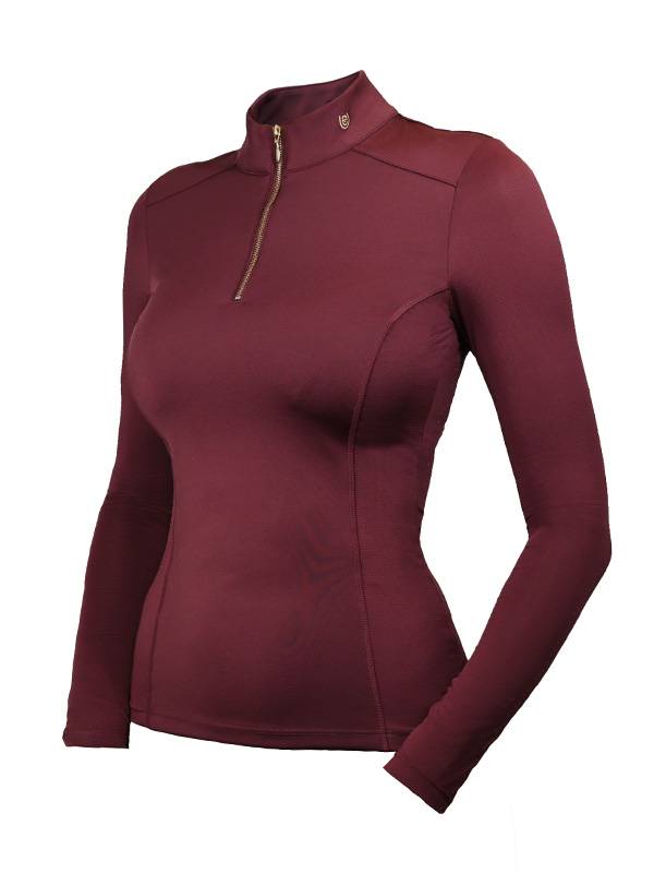 Top Essential Mesh New Maroon - Equestrian Stockholm