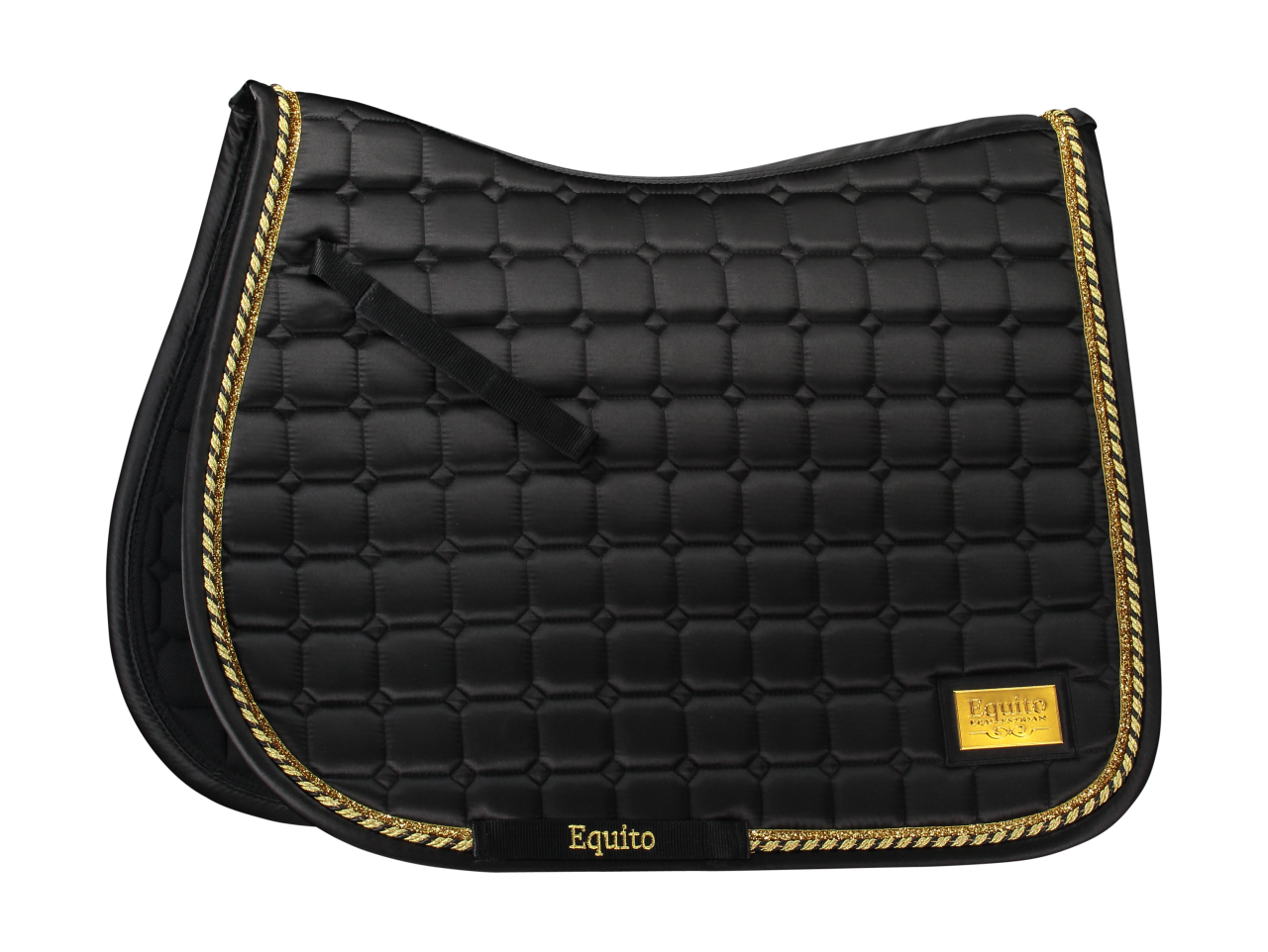 Saddle pad Black/Gold - EQUITO